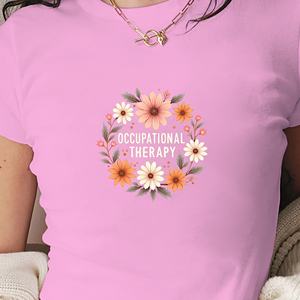 ERGOTHÉRAPIE avec des éléments floraux t-shirt court mode femme - Product Image 3