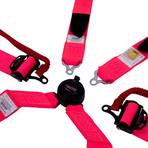 Arnés de Seguridad de 6 Puntos TBRACING ULTRA-D OEM ODM Personalizado de 2" FIA 8853-2016, Colores Fluorescentes con Patente de Taiwán - Product Image 4