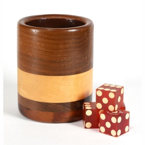 Copa para dados de cuero sintético de primera calidad al por mayor con tapa, forro de fieltro suave, silenciosa, para agitar dados, estuche de almacenamiento para juegos de póker y de mesa - Product Image 3