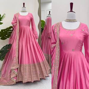 Vestido Tradicional Chinon Largo Hasta el Suelo para Mujer, Ideal para Bodas, Fiestas, Celebraciones, Festivales y Vestimenta Étnica - Product Image 1