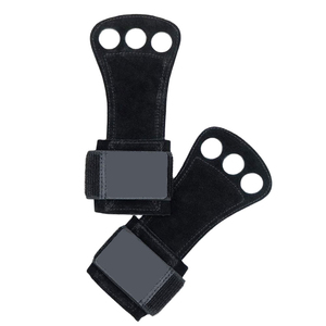 Agarraderas de Cuero para Gimnasio, Hechas a Medida, Profesionales, con 2/3 Orificios, para Levantamiento de Pesas y Barras de Gimnasia, Precio al por Mayor, Logotipo Personalizado - Product Image 2