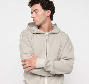 Personalized Men's Waffle Knit <b>Thermal</b> <b>Hoodie</b> Polyester Cotton Casual Style Long Sleeve Top With Textured Fabric With Cuffs Fit - Product Image 4