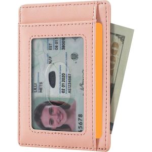Portafoglio Minimalista in Pelle Sottile con Blocco RFID, Tasca Frontale e Porta Rossetto di Medie Dimensioni - Product Image 3