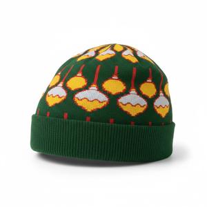 Bonnet unisexe réversible rayé 100 % acrylique, chaud, tricoté, respirant, imperméable, jacquard 100 % acrylique 2026 - Product Image 2