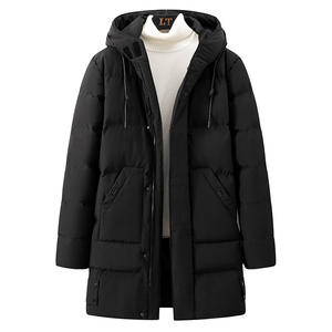 Manteau matelassé décontracté en toile tricotée coupe-vent et respirant pour femme, collection automne-hiver 2026, à manches longues - Product Image 4