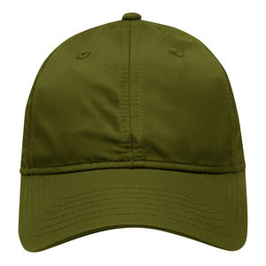 Casquette de baseball sportive 5 panneaux personnalisée en daim vert avec logo brodé, tissu imperméable et image imprimée en relief - Product Image 2