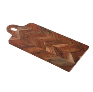 Planche à découper en bois de qualité supérieure, motif chevrons, multi-usages, pour cuisine et service, type bloc de boucher, vente en gros - Product Image 2