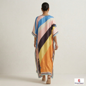 Women Printed <b>Kaftan</b> Dress Loose Fit <b>Summer</b> Beach Wear Soft Fabric Island Resort Vacation Wholesale Bulk Supply - Product Image 6