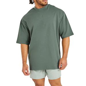 T-shirts pour hommes VIBE SEWN à manches courtes surdimensionnées, respirants, à séchage rapide, écologiques, 220g, 100% coton, col rond, hauts décontractés d'été - Product Image 1