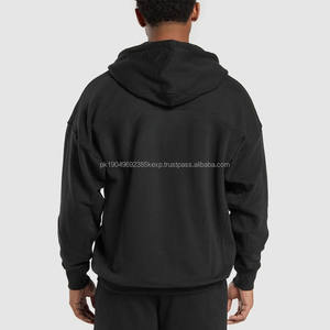 Sweats à capuche zippés pour hommes épaule tombante oversize Sweat à capuche lourd pour hommes sweat à capuche fonctionnel à double fermeture éclair pour hommes - Product Image 4
