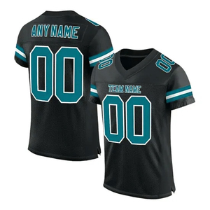 Men's Modern American Football Jersey Short Sleeve Breathable Quick Dry UV Protection 100% Polyester V-neck <b>Athletic</b> Team Shirt - Product Image 1