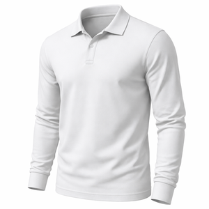 Camisetas Polo de Manga Larga Personalizadas al por Mayor para Hombre OEM - Fabricante Directo de Fábrica - Product Image 3