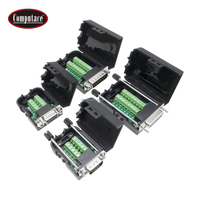 Conector D-sub DB9 de 9 Pines Personalizado de Alta Calidad, Niquelado, Tipo Tornillo Hembra, Carcasa Negra, Clasificación 5A, 16-30 AWG, Alimentación/PCB