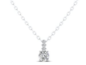 REYES Collar de Moissanita Certificada GRA en Oro Blanco de 14K, 18K, 22K de Calidad Premium, Regalo de Cumpleaños Perfecto para Mujeres, Joyería Fina - Product Image 2