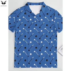 เสื้อโปโลพิมพ์ลายสำหรับผู้ชาย เสื้อคลับกอล์ฟพิมพ์ลายเต็มตัว เสื้อไซส์ใหญ่ เสื้อคลุมลำลองสำหรับฤดูร้อน เสื้อโปโลสำหรับผู้ชายใส่เล่นกีฬากลางแจ้ง - Product Image 6