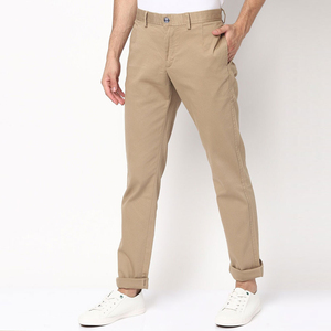 Pantalones Chinos de Corte Recto Azul Marino para Hombre FASPAR SPORTS, Ligeros, de Lona, Casuales Elegantes, con Bolsillos Laterales, Transpirables - Product Image 4