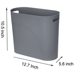 Cestino per Rifiuti in Plastica Sottile da 3,2 Galloni per Casa, Cucina, Bagno, Camera da Letto, Piccolo Contenitore con Manico, Contenitori e Scatole per Organizzazione - Product Image 3