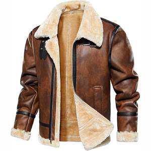 Nouvelles vestes en cuir décontractées pour hommes, best-sellers 2024, manteau en cuir personnalisé, veste d'hiver pour hommes - Product Image 6