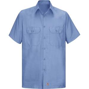 เสื้อเชิ้ตทำงานผ้าริปสต็อปแบบเรียบสำหรับผู้ชาย - Product Image 2