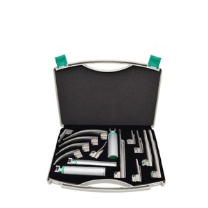 Juego de 15 Piezas de Laringoscopio de Fibra Óptica con Hojas Miller y Macintosh y Mangos, Set EMT de Mahfooz Instruments - Product Image 1