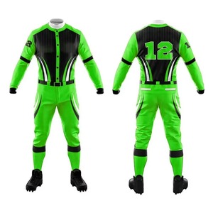 Ensemble d'uniformes de baseball confortables et de haute qualité pour équipe, personnalisables, 100 % polyester, séchage rapide, respirant - Product Image 3