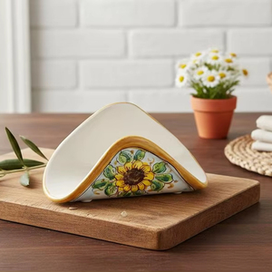 Caja dispensadora de pañuelos de resina epoxi azul cielo con diseño de cristal/cuentas, soporte de pie para pañuelos de resina - Product Image 1