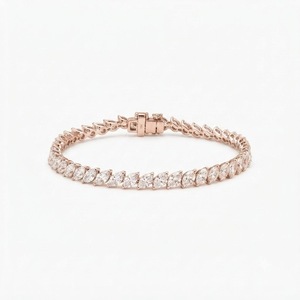 Bracelet tennis élégant en diamants de laboratoire taille marquise, certifié IGI, en or massif 10K 14K 18K, couleur DEF, clarté VS VVS - Product Image 3