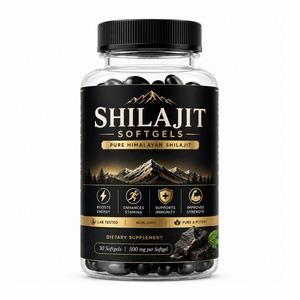 Capsules de Shilajit avancées en format gélule, ingrédient à base de plantes, avec une texture lisse, faciles à portionner et à conserver - Product Image 1