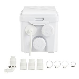Pompe à eaux usées 350W, débit 6000 L/h, hauteur de refoulement 23 pi/7 m, 3 entrées d'eau pour appareils de traitement des eaux usées de sous-sol et d'évier de cuisine - Product Image 1