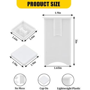 Confezione da 2 Spalmaburro in Plastica con Coperchio per Pane, Toast, Pancake e Cucina - Product Image 2