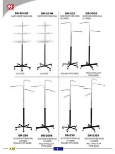 Mochila mochila de metal estante de exhibición de oro Perchero de ropa de metal soporte de suspensión de ropa al por mayor estantes de exhibición de ropa - Product Image 5