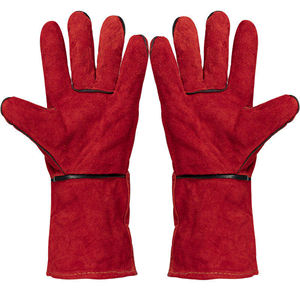 Guantes de Soldadura de Cuero Vacuno Resistentes al Calor de Uso Industrial, Certificados CE EN388, Forro de Algodón, Protección Completa para el Pulgar, TIG/MIG - Product Image 2