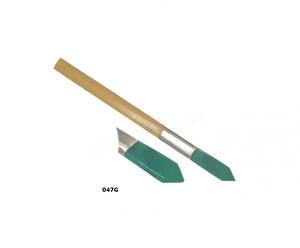 Bruñidor de ágata Regular con forma de cuchillo Color verde Uso para accesorios de joyería Herramientas Bruñidor de ágata verde profesional - Product Image 1