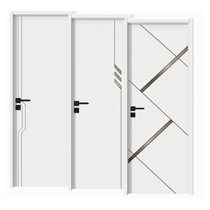 Puertas Interiores Modernas Minimalistas de WPC Compuesto, Impermeables y Resistentes a las Grietas, para Sala de Estar, Cocina, Hotel, Apartamento y Hogar - Product Image 1
