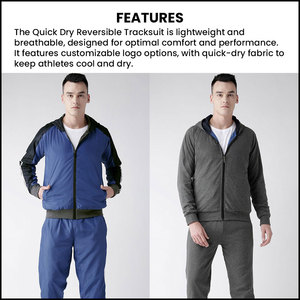 Ensemble de survêtement léger et extensible pour hommes, personnalisable, anti-humidité, pour clubs et équipes - Product Image 6