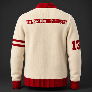 Pulls à col en V personnalisés de haute qualité Sigma Delta pour les logos de sororités/fraternités/écoles/collèges/universités, cardigans tricotés - Product Image 4
