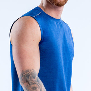 Débardeurs de sport pour hommes personnalisés avec logo, vente en gros, anti-transpiration, haute performance, vêtements de sport, hauts d'entraînement compressifs, fabricant - Product Image 6