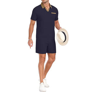 Conjunto de Dos Piezas de Verano para Hombre, Personalizado por el Fabricante, de Alta Calidad, Informal, Ecológico, con Logotipo Personalizado, para la Playa - Product Image 3