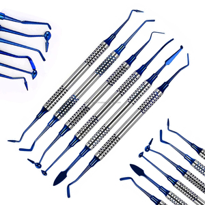 Medivolve - Juego de 6 Instrumentos Dentales de Acero para Rellenos de Composite, Color Azul, Certificación CE e ISO, OEM ODM, Manual, Profesional - Product Image 2