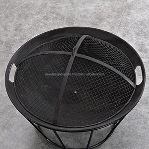 "Backyard Bonfire" Reinforced Steel Fire Pit with <b>Poker</b> & Cover - Product Image 2