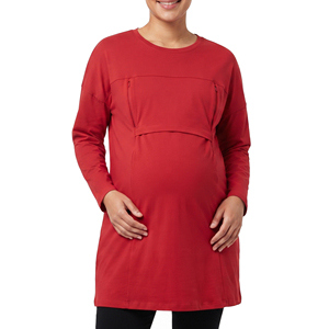 Camisetas Largas de Verano para Lactancia Materna, Camiseta de Maternidad para Mujer, 100% Algodón, Camiseta Larga de Maternidad para Mujer - Product Image 6