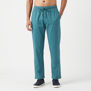 OEM Custom <b>Summer</b> Baggy Pant Men's Casual 100% Cotton Polyester Mid Drawstring Waist Straight Oersize Sleepover <b>Trouser</b> Men - Product Image 1