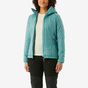 High Quality Women's Knitted Lightweight Puffer Hooded Jacket Winter Bomber <b>Coat</b> <b>Zipper</b> Button Breathable Autumn Casual - Product Image 5