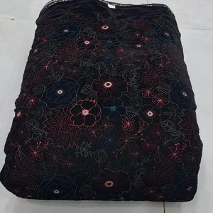 Velvet Embroidered Fabric Designer Fabric Luxury Fabric Velvet Lace Fabric for <b>Modest</b> Fashion Garment Manufacturing Export UK EU - Product Image 4
