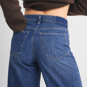 Jeans cargo en denim pour femmes de qualité supérieure, multi-poches, tendance, streetwear décontracté, vente en gros, fabricant OEM ODM - Product Image 5