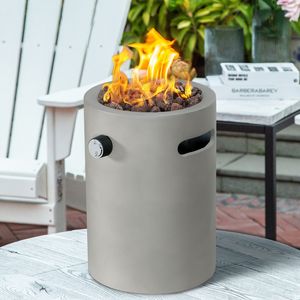 Brasero de table au propane sans fumée de 10 000 BTU - Colonne de feu portable au gaz oxyde avec pierres de lave pour patio, balcon, jardin - Product Image 2