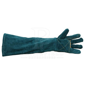 Guantes de Cuero Vacuno de Primera Calidad para Control de Animales, Diseño Impermeable hasta el Codo, para Entrenamiento de Animales, Seguridad y Uso en Exteriores - Product Image 3