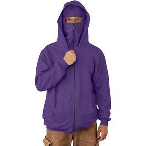 Sudadera con Capucha Personalizada para Hombre, 100% Algodón, para Impresión, con Cierre, Gruesa, para Invierno, con Estampado Personalizado de Alta Calidad - Product Image 3