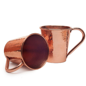 Taza Moscow Mule de cobre puro martillado con asa de latón para cerveza, cócteles y uso en bares, artículos de bebida hechos a mano, artículo de regalo en oferta. - Product Image 4