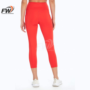 กางเกงโยคะขายส่งแบบกำหนดเองสำหรับผู้หญิง เอวสูง ยืดได้สี่ทิศทาง เป็นมิตรกับสิ่งแวดล้อม ODM กางเกงออกกำลังกายฟิตเนส - Product Image 4